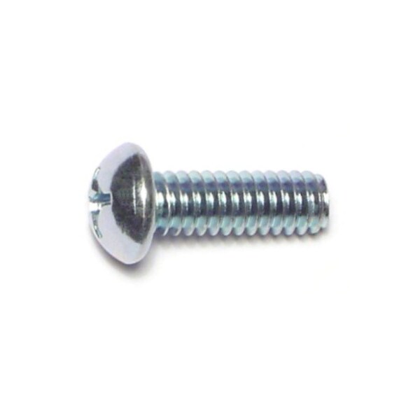 Midwest Fastener 1/4"-20 x 3/4 in Phillips Round Machine Screw, Zinc Plated Steel, 30 PK 63611 - main